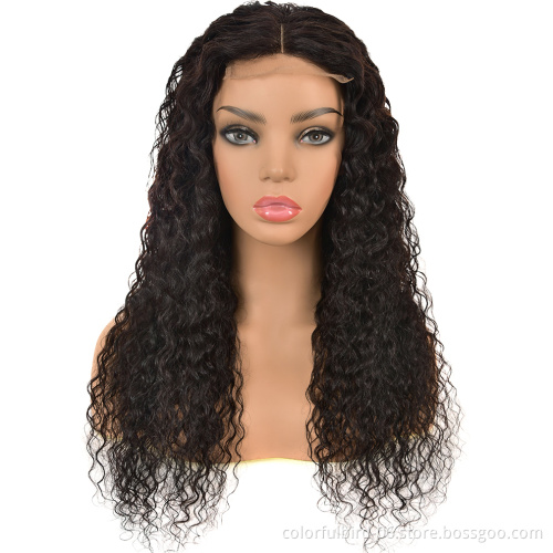 Human Hair jerry Curly Closure Bob Wig black women 150% Density wholesale 13x4 lace closure wig Malaysian Jerry Curly Wig